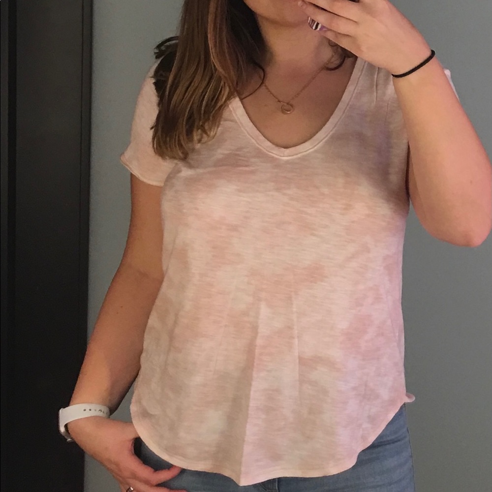 Subtle pink tie dye